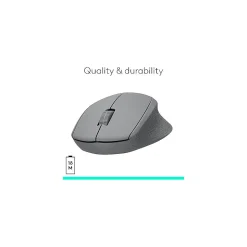 Logitech M330 Silent Plus Wireless Optical USB Mouse, Gray (910-004908)