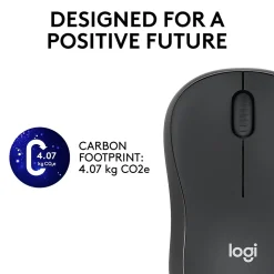 Logitech M220 Silent Wireless Ambidextrous Optical Mouse, Graphite (910-006127)