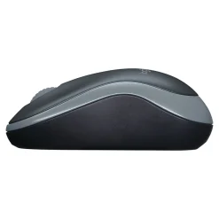 Logitech M185 Wireless Ambidextrous Optical USB Mouse, Swift Grey (910-002225)