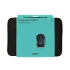 Logitech M185 Wireless Ambidextrous Optical Mouse with Laptop Sleeve, Black (910-004806)