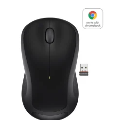 Logitech M310 Wireless Ambidextrous Optical USB Mouse, Black (910-004277)