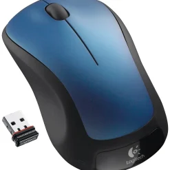 Logitech M310 Wireless Ambidextrous Optical Mouse, Peacock Blue (910-001917)