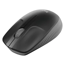 Logitech M190 Wireless Optical USB Mouse, USB, Black/Gray (910-005901)