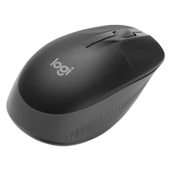 Logitech M190 Wireless Optical USB Mouse, USB, Black/Gray (910-005901)