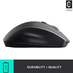 Logitech Marathon M705 Wireless Ergonomic Optical USB Mouse, Charcoal (910-001935)