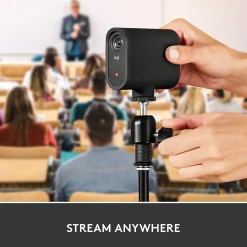 Logitech Mevo Start HD 1080p Live-Streaming Webcam, Black (961-000498)