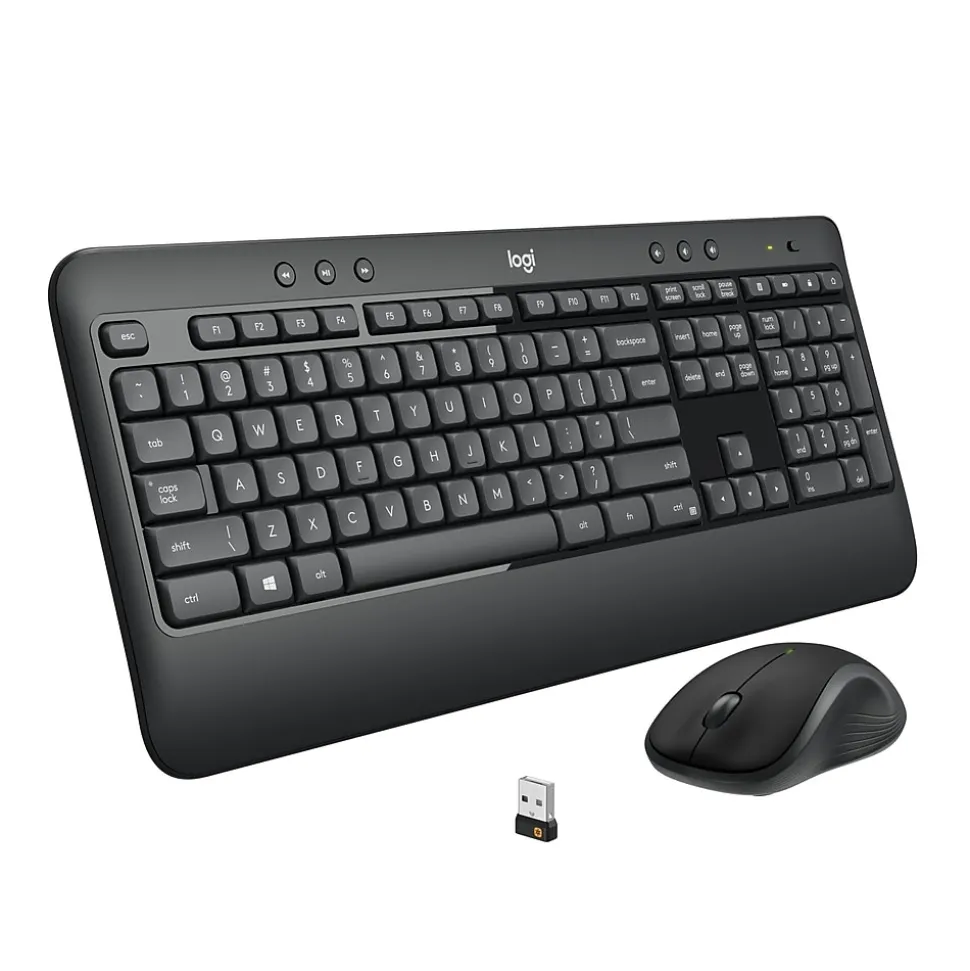Logitech MK540 Advanced Wireless Keyboard and Mouse Combo, Black (920-008671)