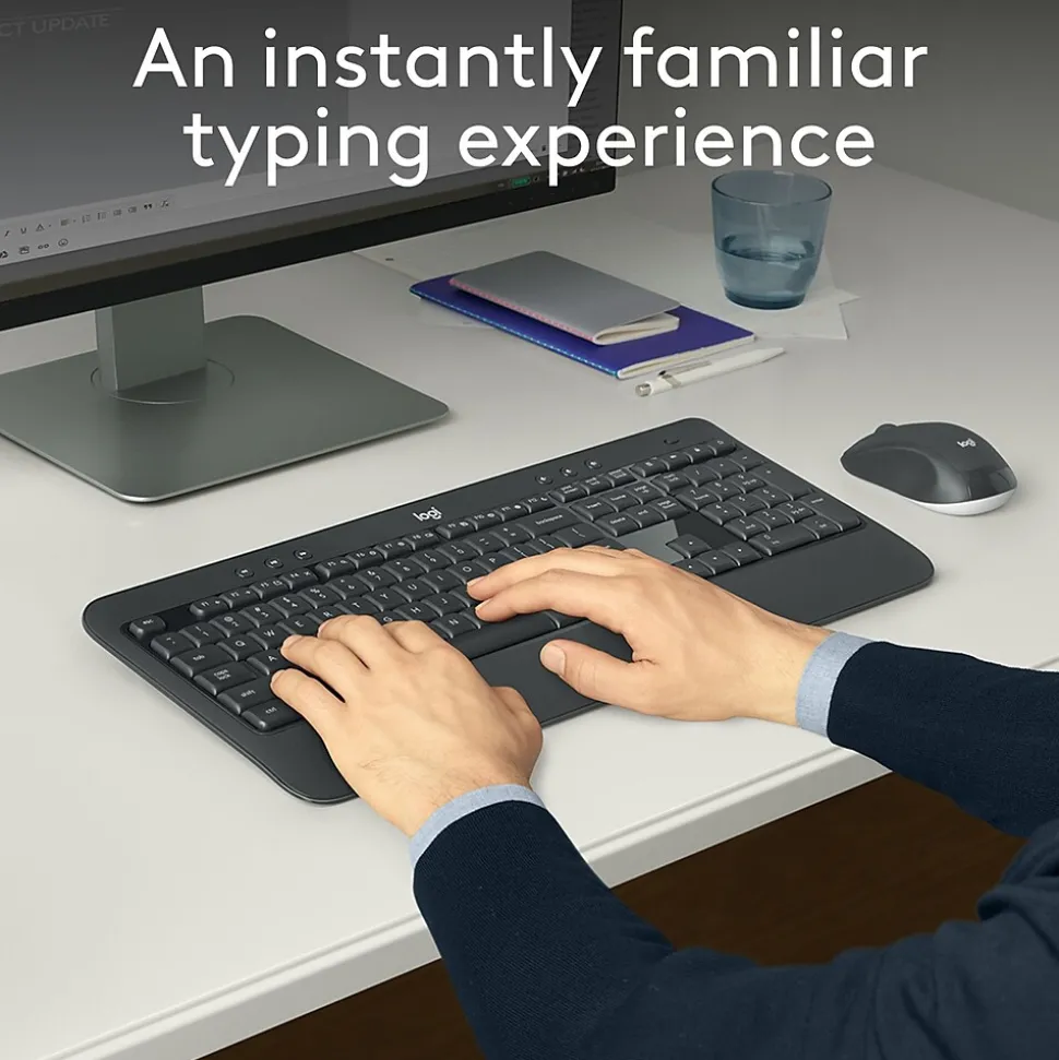 Logitech MK540 Advanced Wireless Keyboard and Mouse Combo, Black (920-008671)