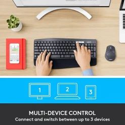 Logitech MK850 Performance Wireless Keyboard and Mouse Combo, Black (920-008219)