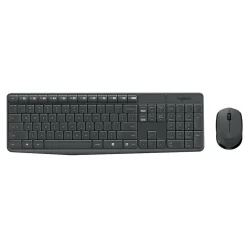Logitech MK235 Wireless Keyboard and Optical Mouse Combo, Black (920-007897)