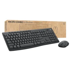 Logitech MK370 Wireless Keyboard and Mouse Combo for Business, Graphite (920-011887)