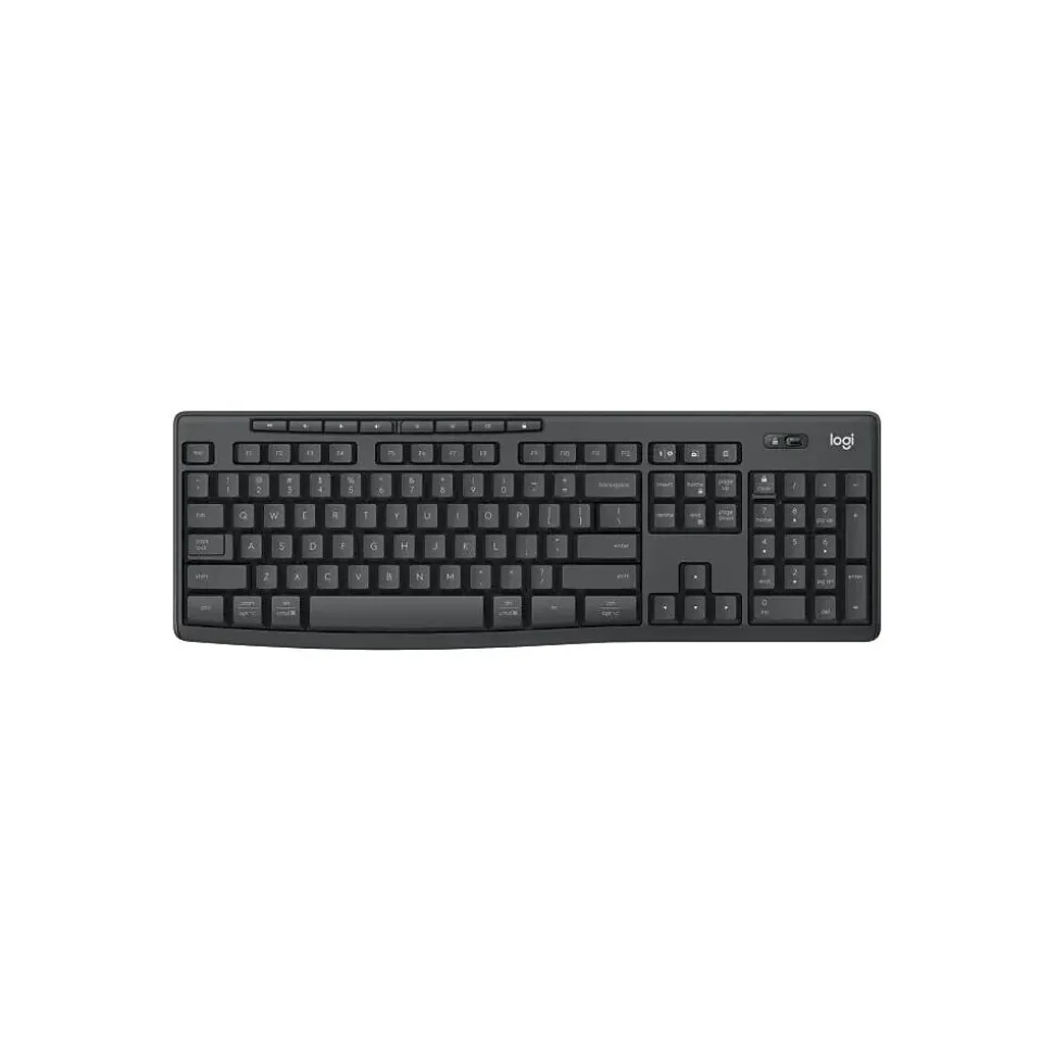 Logitech MK370 Wireless Keyboard and Mouse Combo for Business, Graphite (920-011887)
