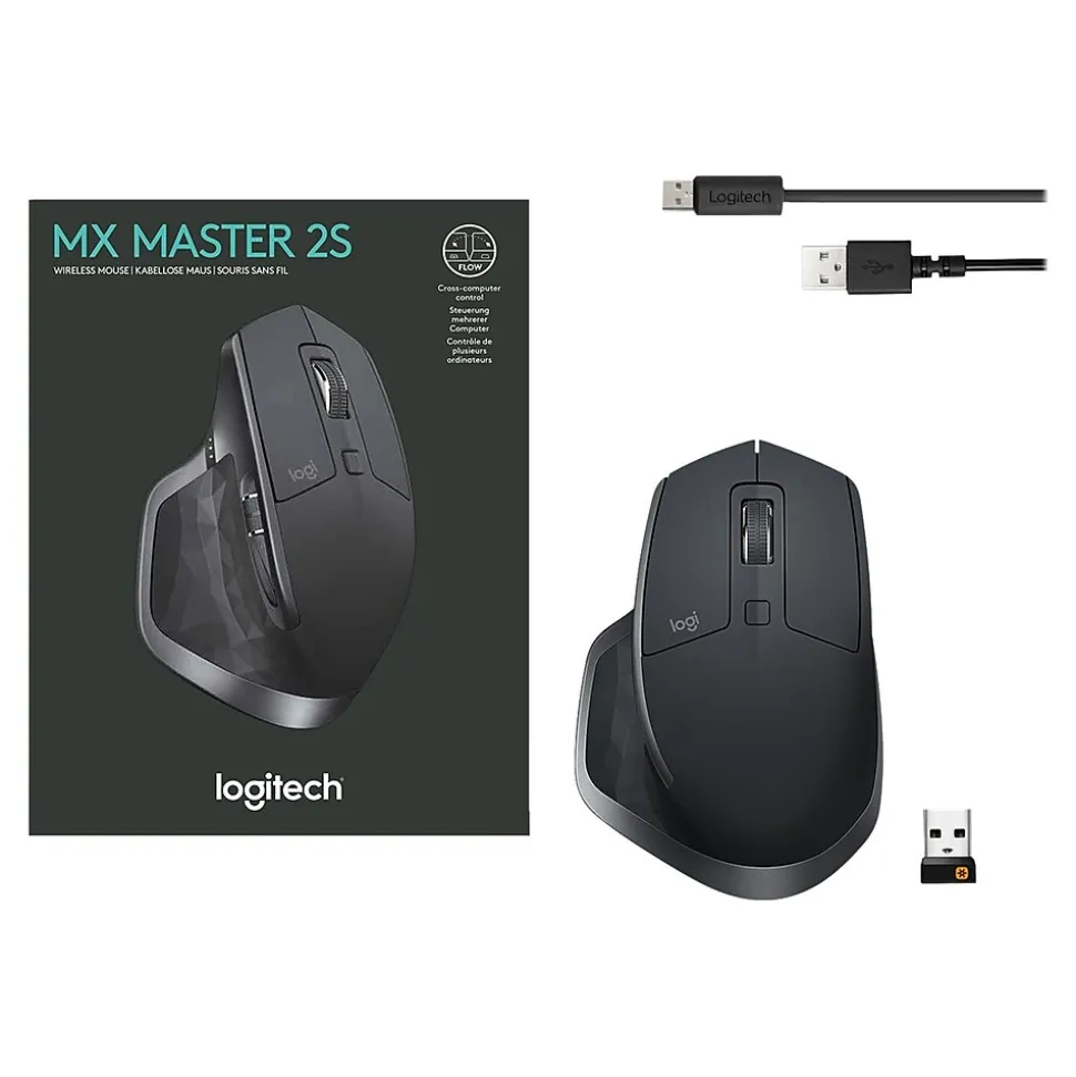 Logitech MX 910-005965 Wireless Laser Mouse, Graphite