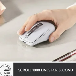 Logitech MX Anywhere 3 for Mac Ergonomic Wireless Laser Mouse, Pale Gray (910-005899)