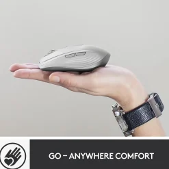 Logitech MX Anywhere 3 for Mac Ergonomic Wireless Laser Mouse, Pale Gray (910-005899)