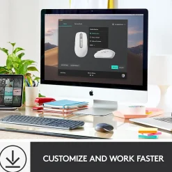 Logitech MX Anywhere 3 for Mac Ergonomic Wireless Laser Mouse, Pale Gray (910-005899)