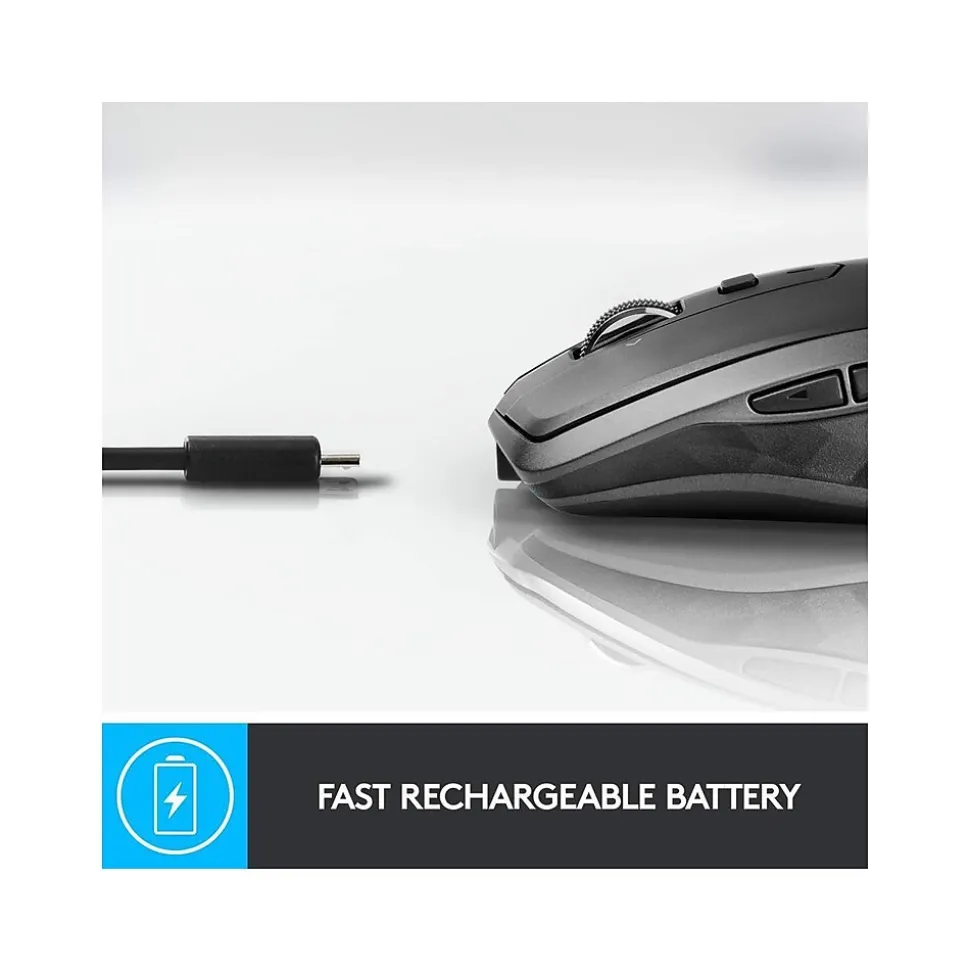 Logitech MX Anywhere 2S Bluetooth Edition Wireless Mouse, Graphite (910-007232)