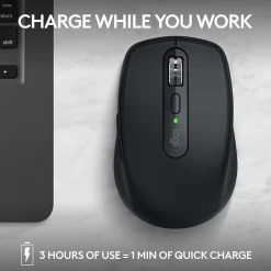 Logitech MX Anywhere 3S Wireless Optical USB Mouse, Black (910-006928)