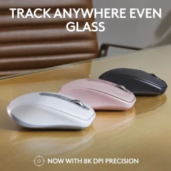 Logitech MX Anywhere 3S Wireless Optical Mouse, Pale Gray (910-006926)