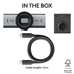 Logitech MX BRIO 705 4K Webcam, 8.5 Megapixel (960-001529)