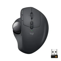 Logitech MX Ergo Plus Wireless Ergonomic Optical 2.4 GHz Mouse, Black (910-005178)