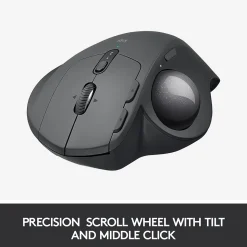 Logitech MX Ergo Plus Wireless Ergonomic Optical 2.4 GHz Mouse, Black (910-005178)