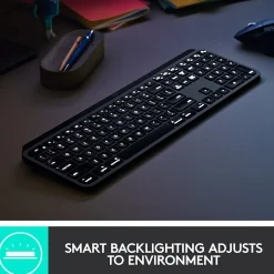 Logitech MX Keys for Mac Wireless Keyboard, Space Gray (920-009552)