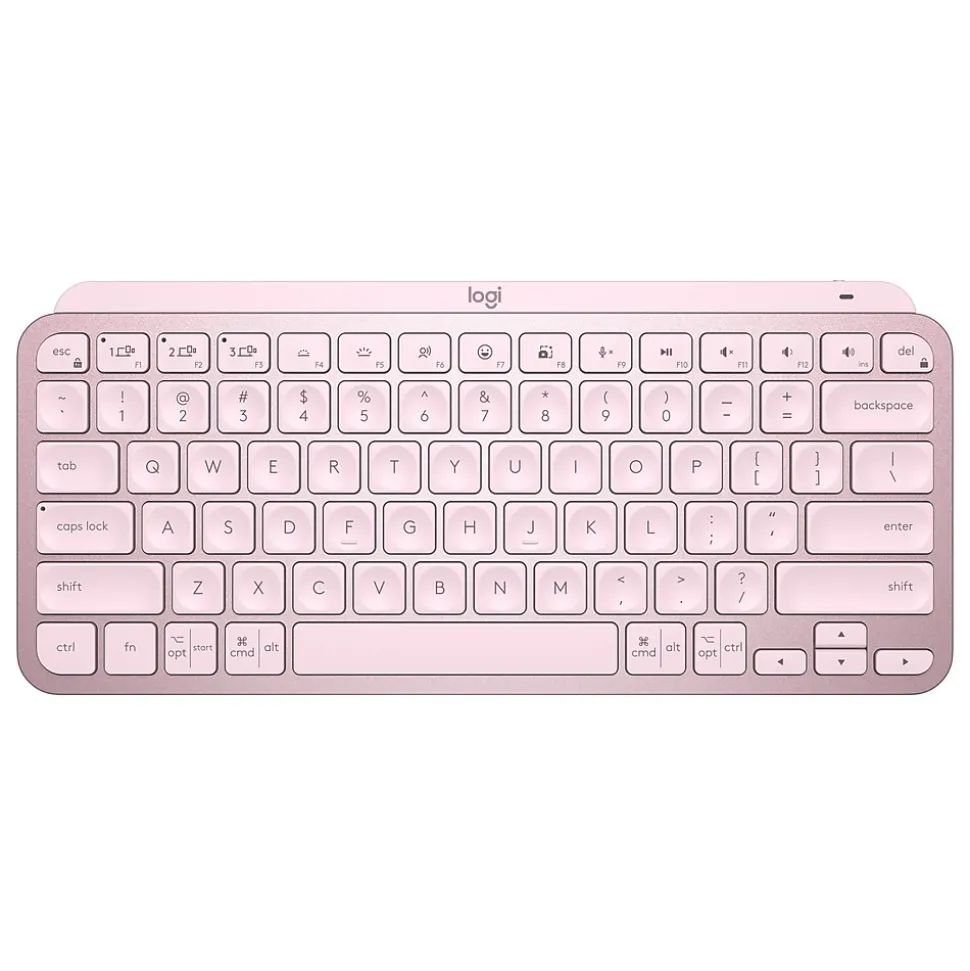 Logitech MX Keys Mini Wireless Ergonomic Keyboard, Rose (920-010474)