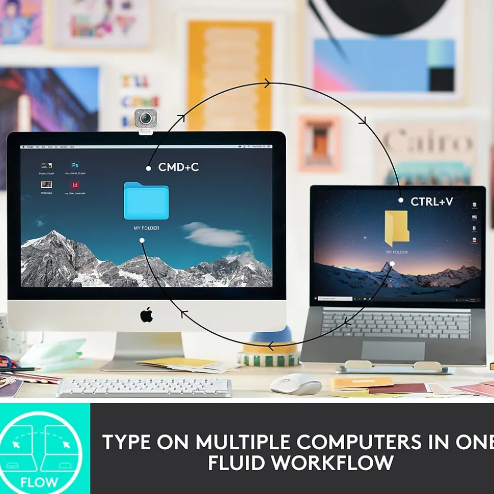 Logitech MX Keys Mini Wireless Ergonomic Keyboard, Pale Gray (920-010473)