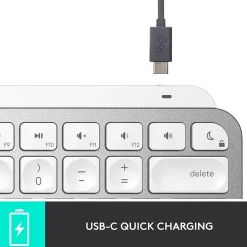 Logitech MX Keys Mini Wireless Keyboard for Mac , Pale Gray, (920-010389)