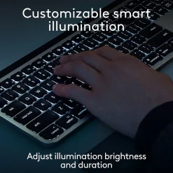 Logitech MX Keys S for Mac Wireless Keyboard, Space Gray (920-011621)