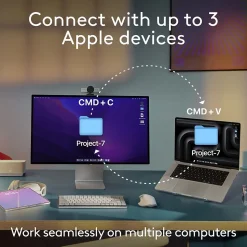 Logitech MX Keys S for Mac Wireless Keyboard, Space Gray (920-011621)