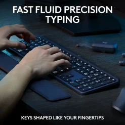 Logitech MX Keys S Wireless Ergonomic Keyboard and Optical Mouse Combo, Black (920-012274)
