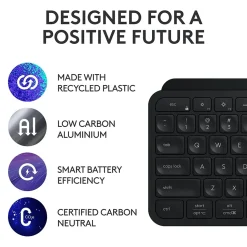 Logitech MX Keys S Wireless Ergonomic Keyboard and Optical Mouse Combo, Black (920-012274)