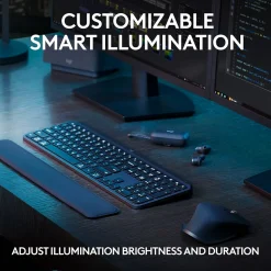 Logitech MX Keys S Wireless Keyboard, Black (920-011406)