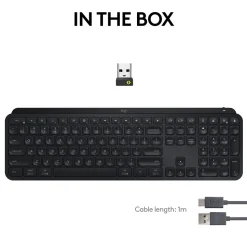Logitech MX Keys S Wireless Keyboard, Black (920-011406)