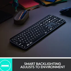 Logitech MX Keys Wireless Keyboard, Black (920-009295)