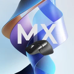 Logitech MX Master 3S Wireless Ergonomic Optical Bluetooth & USB Mouse, Pale Gray (910-006558)