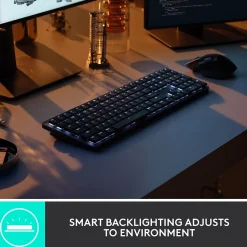 Logitech MX Mechanical Clicky Wireless Ergonomic Keyboard, Graphite (920-010549)