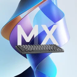 Logitech MX Mechanical Mini Illuminated Wireless Ergonomic Keyboard, Black/Gray (920-010551)