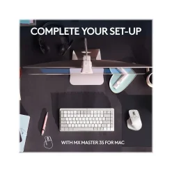 Logitech MX Mechanical Mini for Mac Wireless Ergonomic Keyboard, Pale Gray (920-010553)