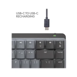 Logitech MX Mechanical Mini Wireless Ergonomic Keyboard for Mac, Space Gray (920-010831)