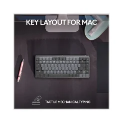 Logitech MX Mechanical Mini Wireless Ergonomic Keyboard for Mac, Space Gray (920-010831)