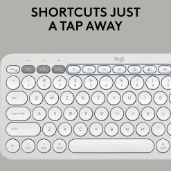 Logitech Pebble 2 Wireless Mouse Keyboard Combo, Tonal White (920-012201)