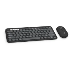 Logitech Pebble 2 Wireless Mouse Keyboard Combo, Tonal Graphite (920-012200)