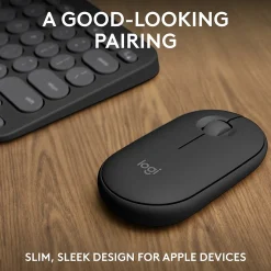 Logitech Pebble 2 Wireless Mouse Keyboard Combo, Tonal Graphite (920-012200)