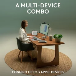 Logitech Pebble 2 Wireless Mouse Keyboard Combo, Tonal Graphite (920-012200)