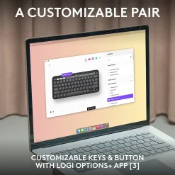 Logitech Pebble 2 Wireless Mouse Keyboard Combo, Tonal Graphite (920-012200)