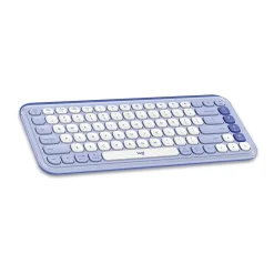 Logitech POP Icon Keys Wireless Keyboard, Lilac/Off White (920-013050)