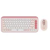 Logitech POP Icon Wireless Keyboard and Optical Mouse Combo, Rose and Off-White (920-013105)